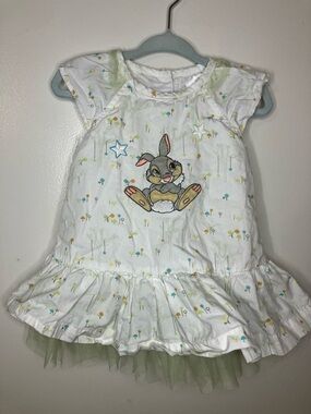 🌿✨ Disney Thumper Bambi Baby Girl Dress Set (3–6 Months) ✨🌿